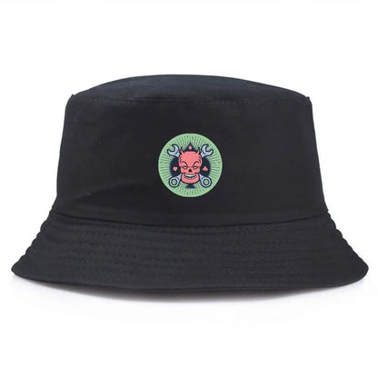 Unisex Cartoon Printed Bucket Hat