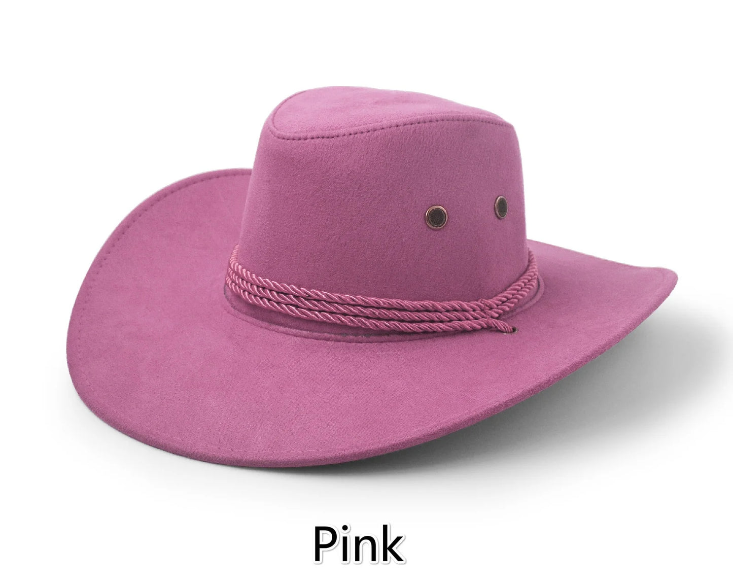 Faux Leather Western Cowboy Hat