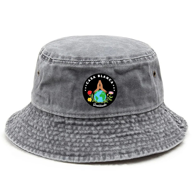 Customize Cotton Washed Vintage Beach Vacation Daily Wear Bucket Hat
