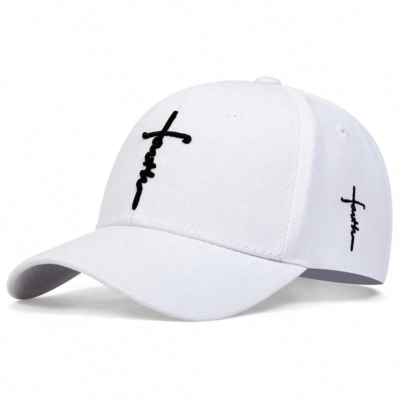 Fashion Faith Embroidered Cotton Unisex Baseball Cap
