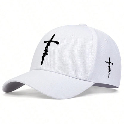 Fashion Faith Embroidered Cotton Unisex Baseball Cap