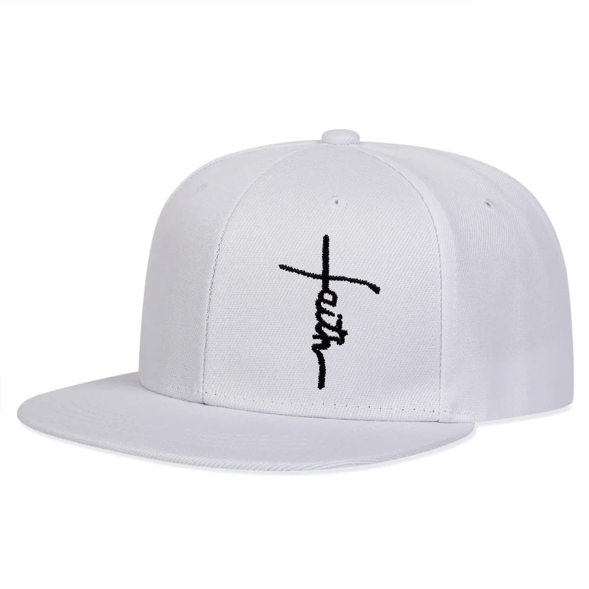 Unisex Faith Letter Cross Embroidery Hip-hop Hats