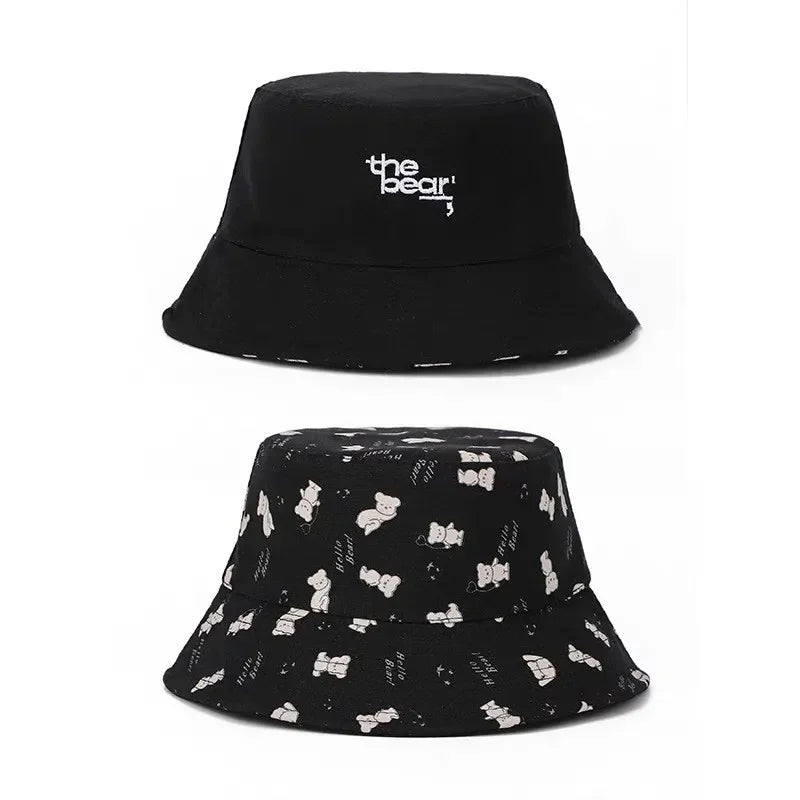 Cotton Cartoon Print Outdoor Travel Sun Bucket Hat