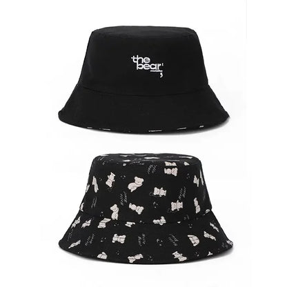 Cotton Cartoon Print Outdoor Travel Sun Bucket Hat