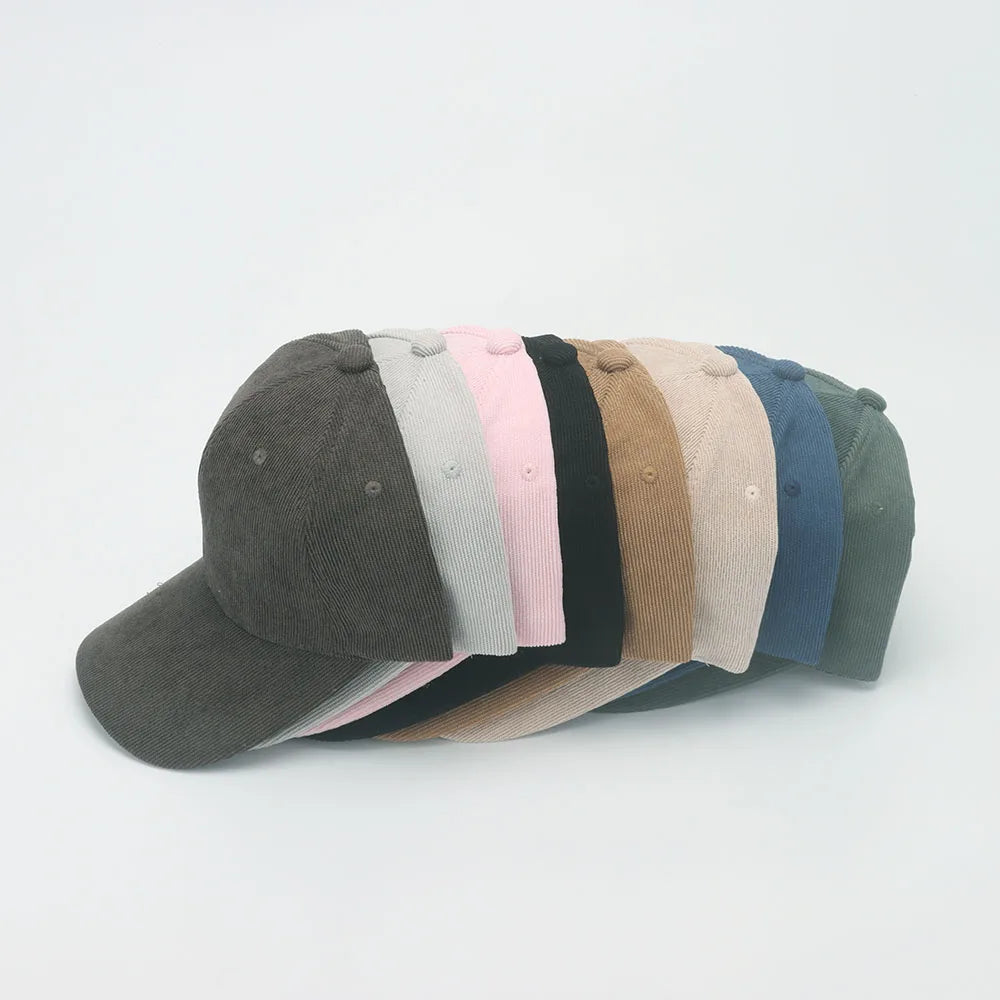 Retro Corduroy Casual Warm Baseball Cap