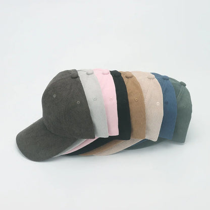 Retro Corduroy Casual Warm Baseball Cap