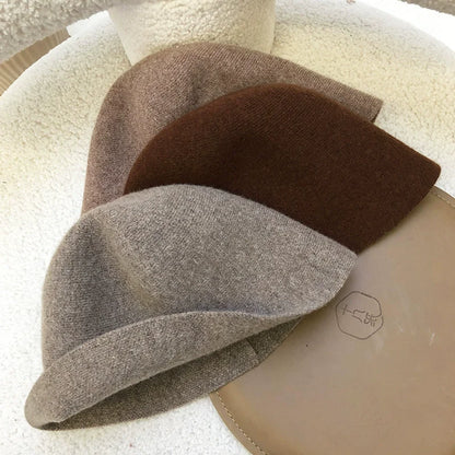 Japanese Wool Vintage Warm Bucket Hat