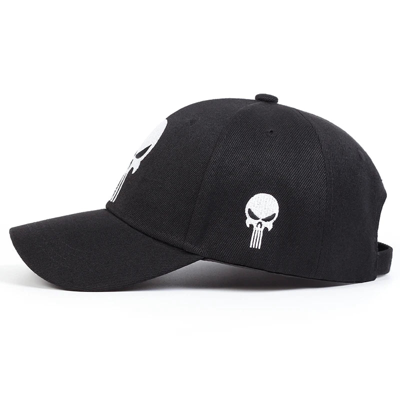 Unisex Skull Head Embroidery Baseball Caps