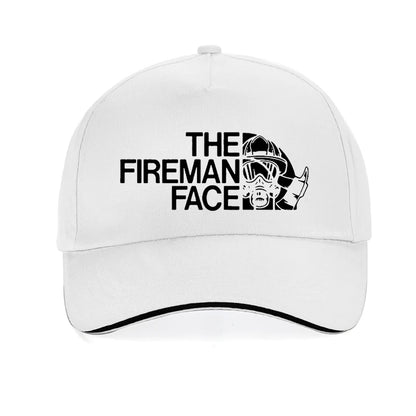 Funny Firefighter Face Adjustable Dad Baseball Cap