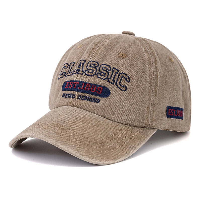 Retro 1889 Letter Embroidered Baseball Cap