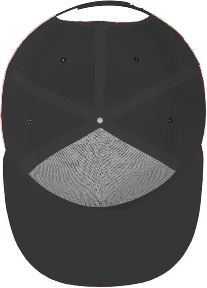 Cute Strawberry Flat Brim Snapback Cap