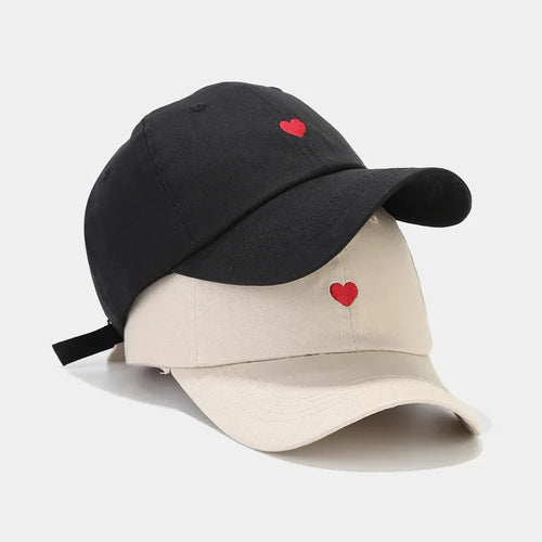Heart Love Embroidered Cap
