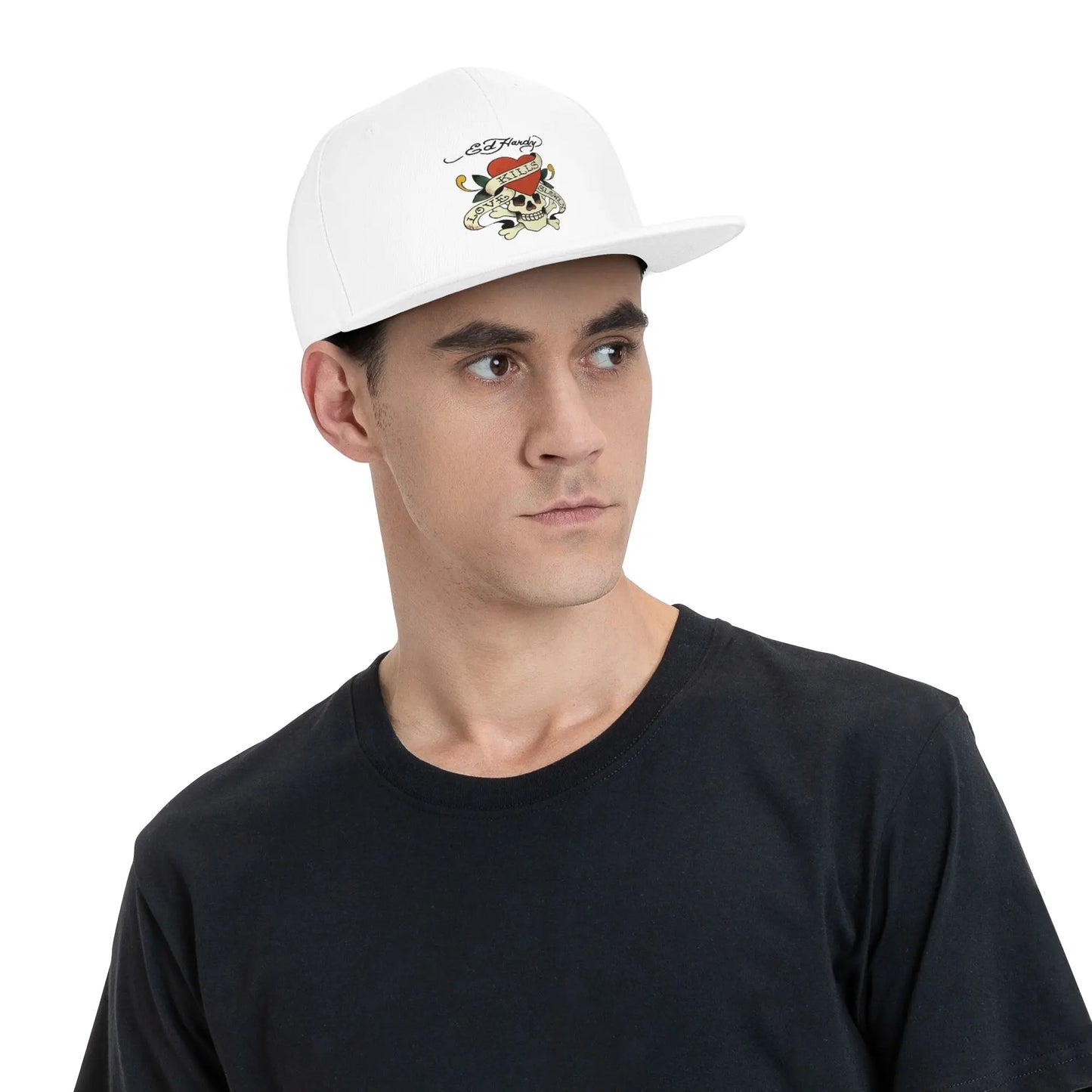 Ed Hardy Love Kills Slowly Graphic Snapback Cap