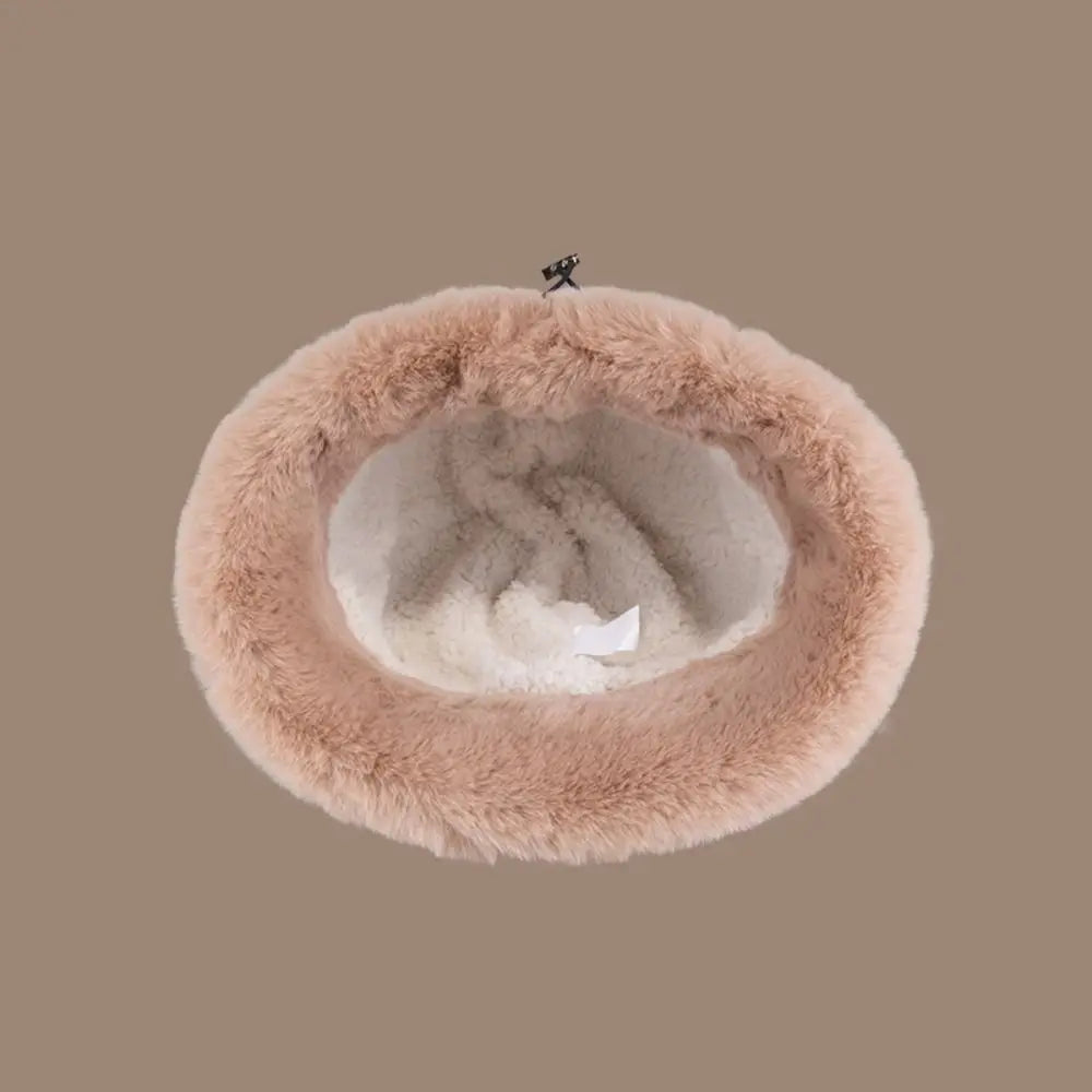 Fluffy Velvet Plush Bucket Hat