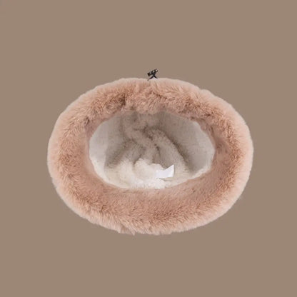 Fluffy Velvet Plush Bucket Hat