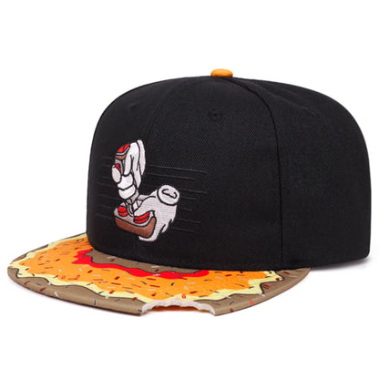 Cartoon Doughnut Game Controller Snapback Cap