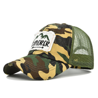 Explorer Large Letter Embroidered Baseball Cap