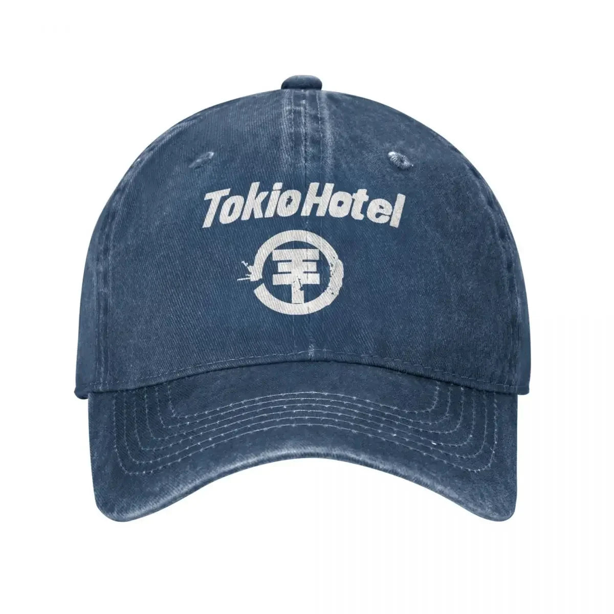 Tokio Hotel Distressed Denim Unisex Baseball Cap