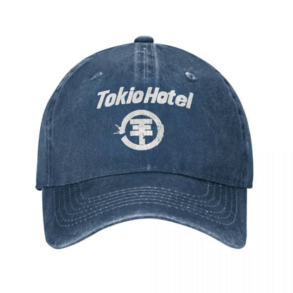 Tokio Hotel Distressed Denim Unisex Baseball Cap