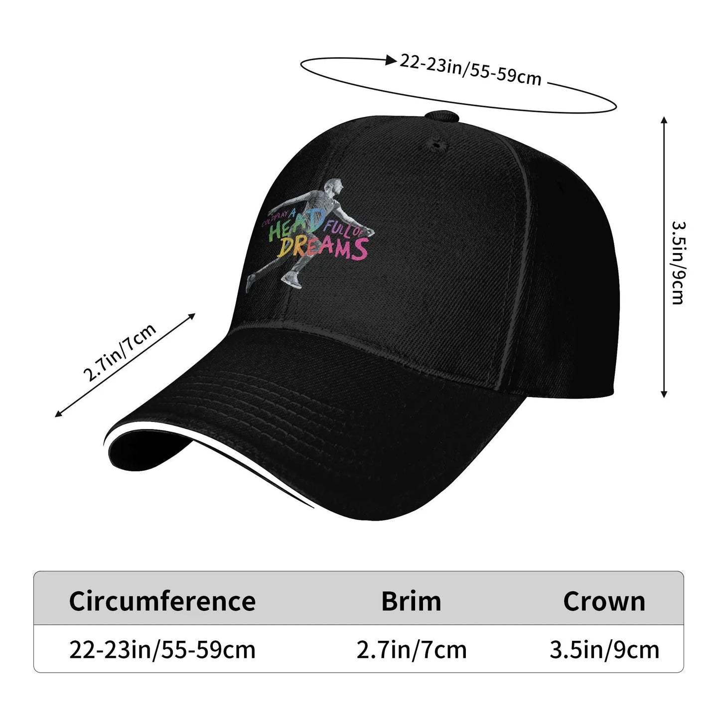 Head Full Of Dreams Retro Tour Baseball Cap
