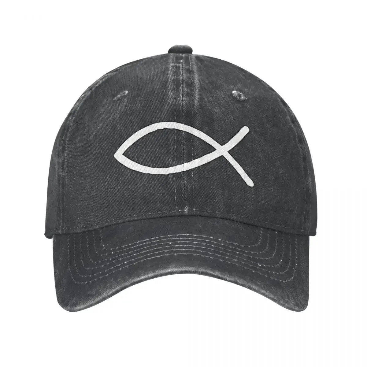 Jesus Fish Ichthys Vintage Christian Baseball Cap