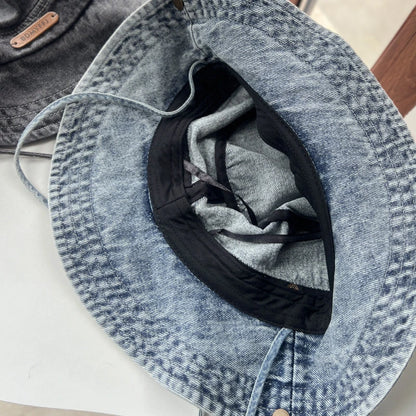 Vintage Washed Denim Bucket Hat