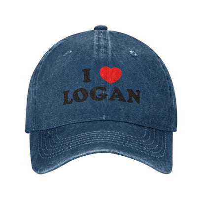 I Love Logan Adjustable Trucker Baseball Cap