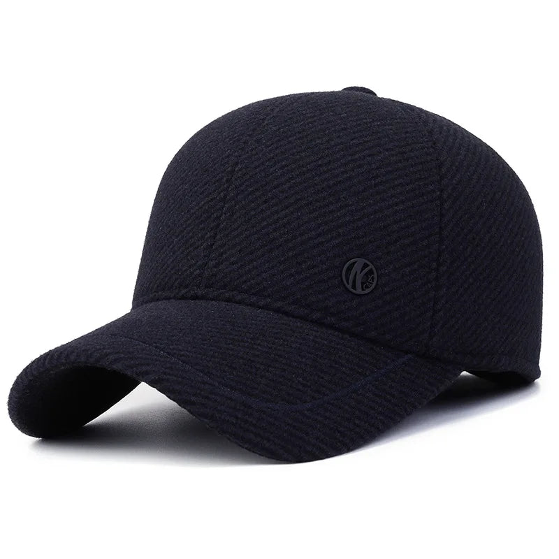 Autumn Winter Baseball Cap with Ear Flaps