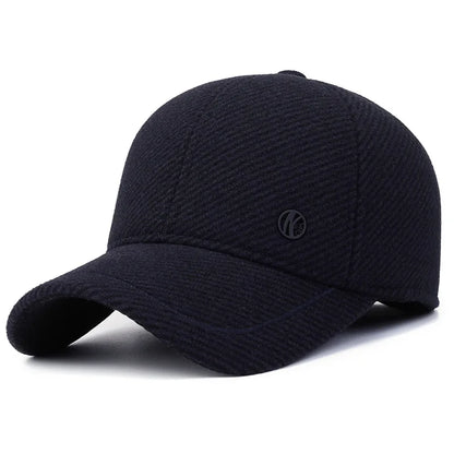 Autumn Winter Baseball Cap with Ear Flaps
