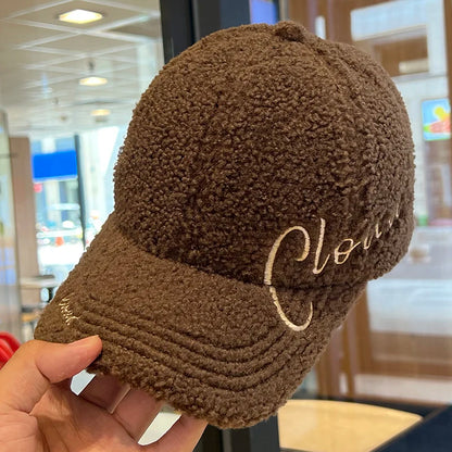 Autumn Winter Embroidered Letter Baseball Cap