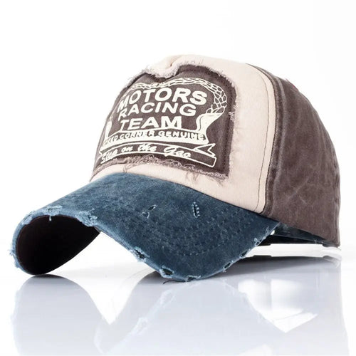 Multicolor Letter Patchwork Baseball Cap
