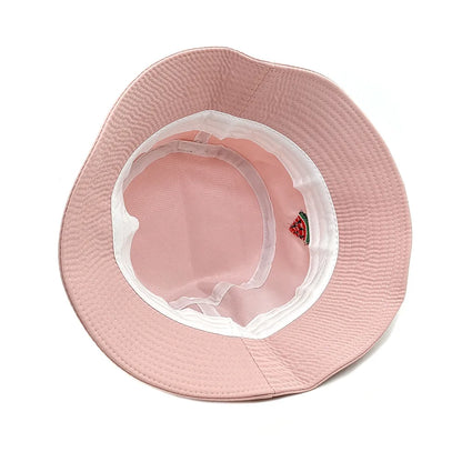 Watermelon Embroidered Foldable Summer Bucket Hat