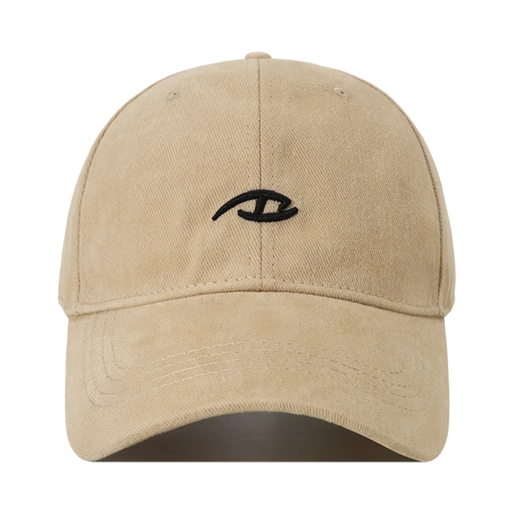 Korean Letter Embroidered Cotton Baseball Cap Adjustable Hip Hop