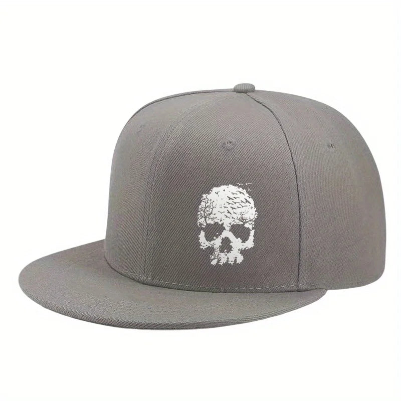 Skull Trees Bats Graphic Streetwear Snapback Cap