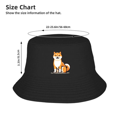 Shiba Inu Guide Graphic Streetwear Bucket Hat