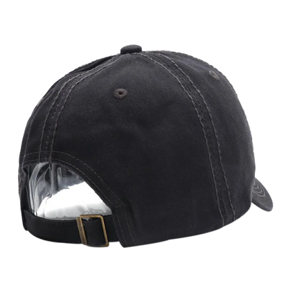 New York Letter Embroidered Washed Cotton Snapback Baseball Hat