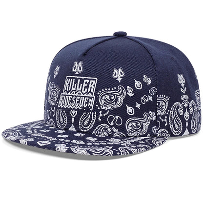 West Coast Cashew Flower Flat Edge Baseball Cap
