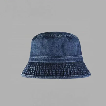 Simple Solid Color Foldable Sun Bucket Hat
