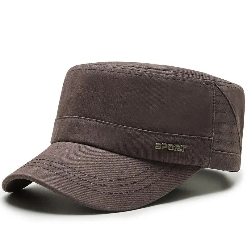 Simple Versatile Flat Military Duck Tongue Hat