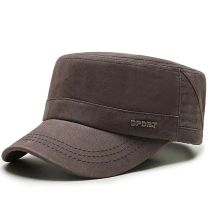 Simple Versatile Flat Military Duck Tongue Hat