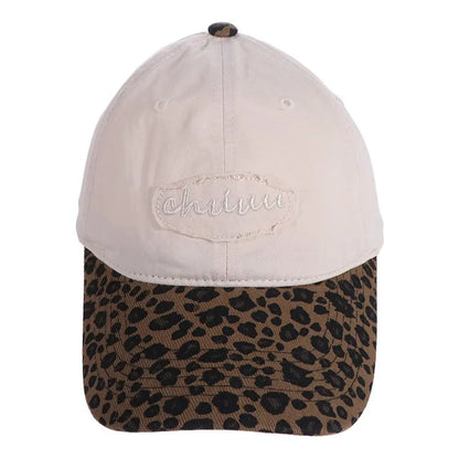 Retro Leopard Embroidered Baseball Cap