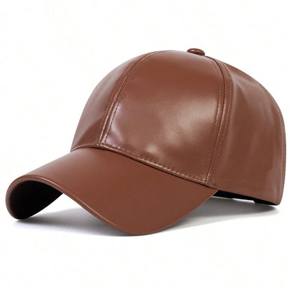 PU Leather Baseball Cap