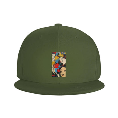 Cartoon Snow White Villains Graphic Streetwear Snapback Cap
