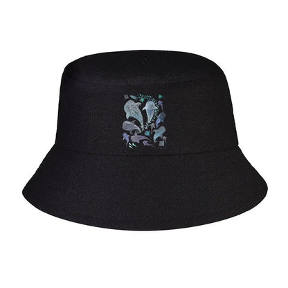 Whale Shark Heart Ocean Pattern Bucket Hat
