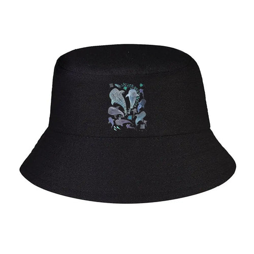 Whale Shark Heart Ocean Pattern Bucket Hat