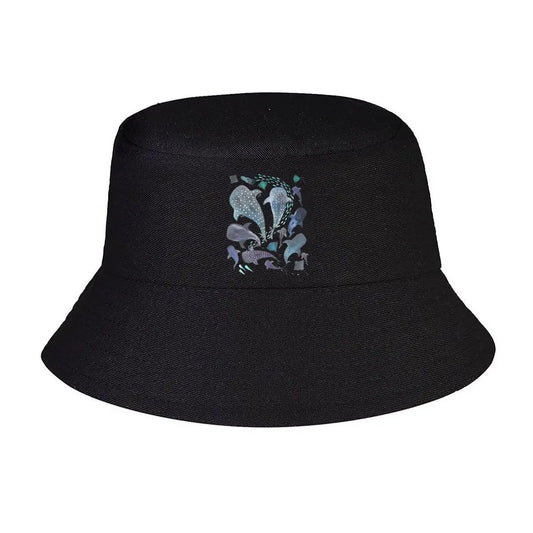 Whale Shark Heart Ocean Pattern Bucket Hat