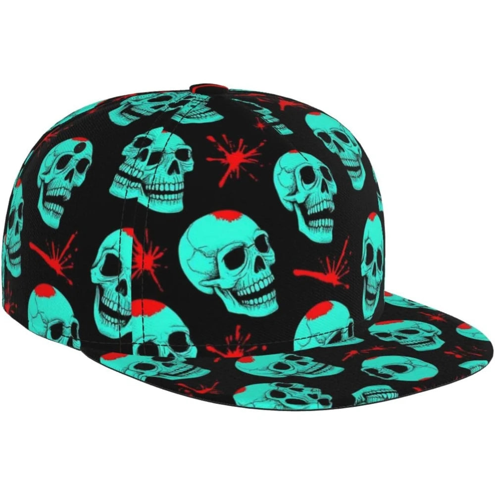 Blood Skull Horror Halloween Baseball Cap