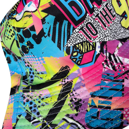 Abstract Graffiti Reversible Foldable Colorful Bucket Hat
