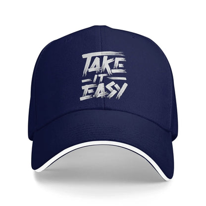Art Letter Summer Take It Easy Baseball Cap