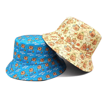 Unisex Capybara Cartoon Bucket Hat